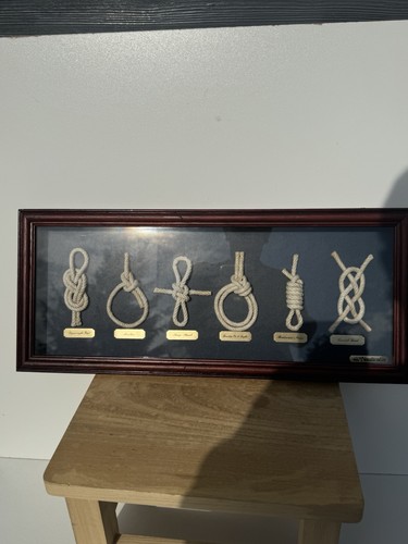 Vintage framed nautical - nautical, knot