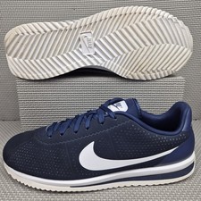 Nike Cortez Ultra Moire Trainers UK 8 Men's Navy Blue White Forrest Gump Retro