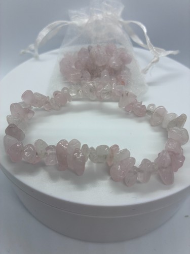 Rose quartz chipstone - rose,