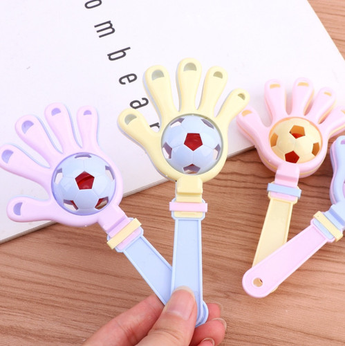 5pc plastic football hand bell