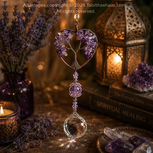 Amethyst tree life crystal - amethyst, of