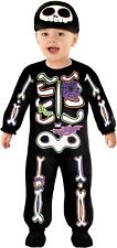 Baby Toddler Cute Skeleton Costume Boys Girls Kids Halloween Fancy Dress 0-6 yrs