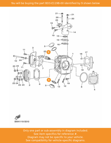 Yamaha ring bd3 e119b 00 - o-ring,, bd3-e119b-00