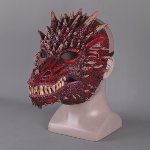 Moving mouth dragon mask open - mouth,