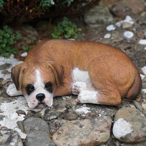 Sleeping boxer resin sculpture - resin,