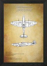 Supermarine spitfire blueprint - spitfire,