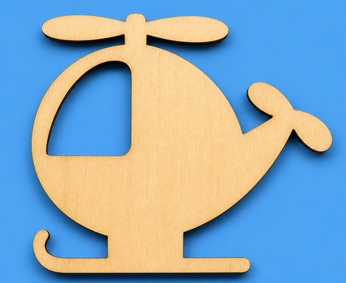 Helicopter shape wooden - helicopter,