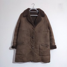Vintage Brown Sheepskin Coat