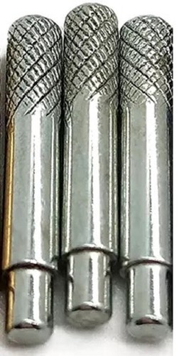 Patterned steel cribbage pegs - steel,