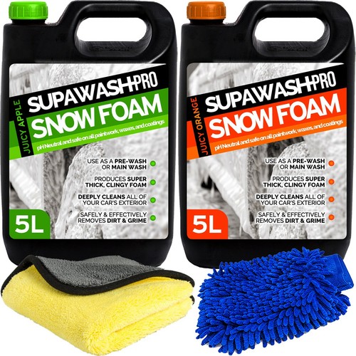 Snow foam shampoo - snow, car