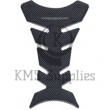 Motorbike Tank Protector Black Carbon Fiber Sticker Scratch Pad Motorcycle UK