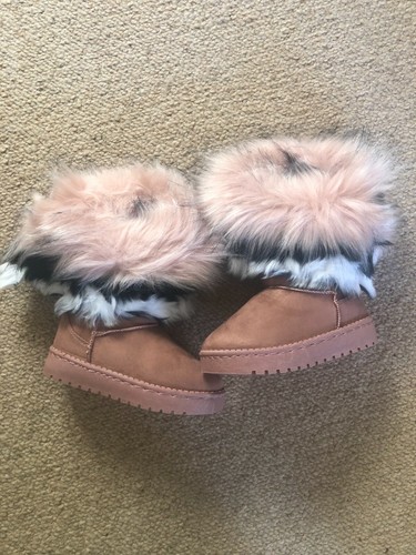 Girls pink faux fur - , contrast