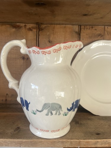 Clay craft spongedware jug - craft,
