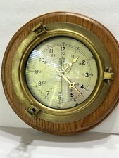 Ship Porthole Wall Clock Brass