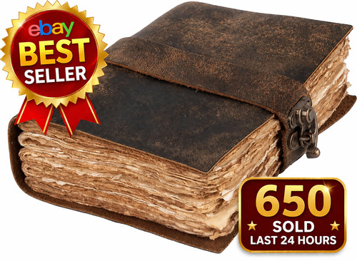 Handmade leather bound vintage - handmade,