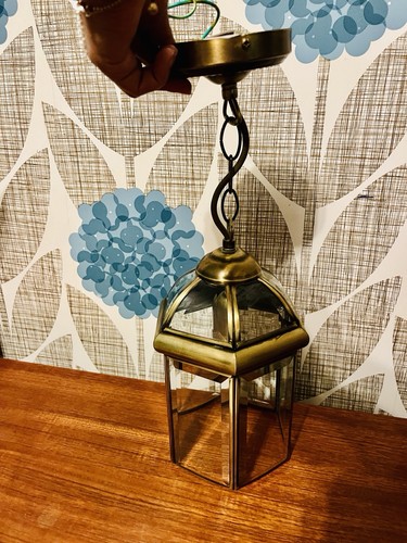 Vintage brass glass - vintage,