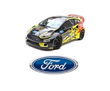 Clear Body Shell - 1:12 Rockstar Ford Fiesta Rally for 1:10 RC M Series