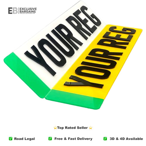 Number plates 3d - 2d/3d,