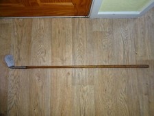 Vintage Hickory Shaft Golf Club Mashie, Nobel`s Weatherproof Iron Length 92