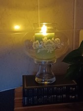 Vintage Glass Pedestal
