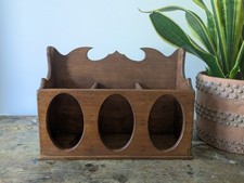 RUSTIC SECTIONAL WOODEN GOTHIC CHURCH STYLE CANDLE BOX WALL SCONCE DISPLAY DECOR