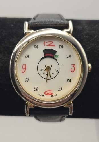 Vtg christmas snowman gold - snowman,