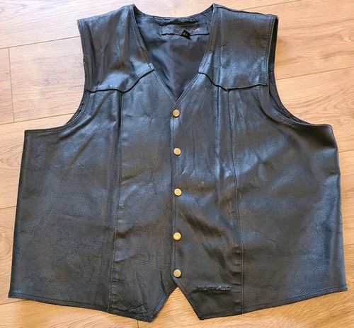 Buffalo leather black - leather, 48"