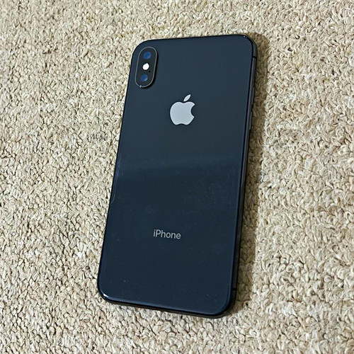Apple iphone 256gb black ios - x,