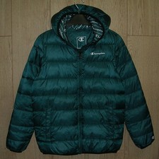 Champion Boys Teal Blue Green  Hooded Coat Puffer Jacket Age 9-10 140cm