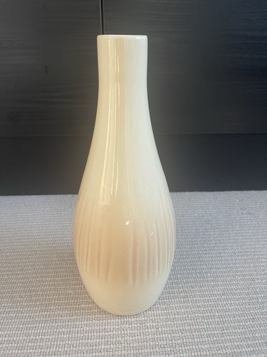 Large ceramic vase cream beige - large,