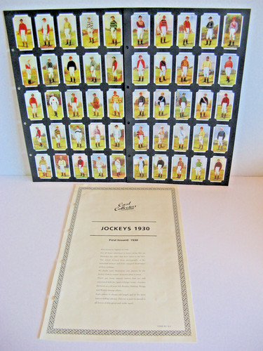 Jockeys 1930 set card - set,