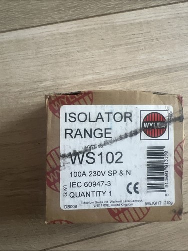 Wylex main switch disconnector - main,
