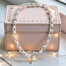 Silver Toggle Necklace Silver