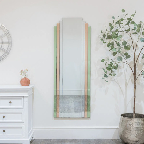 Large frameless pink green - pink, &