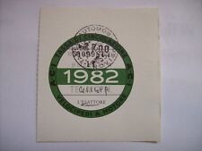 Stamp 1982 Motorcycles Aci Vintage Cars Road Tax (M26-1-30)