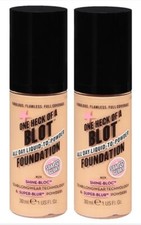 2x Soap & Glory One Heck of A Blot Foundation 30ml /Fair-Enough liquid to powder