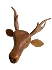 Deer Head Wall Mount Folk Art