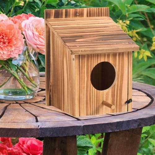 Outdoor bird house wooden - house,