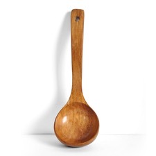 Wooden Large Long Handled Spoon Kitchen Cooking Big Rice Soup Spoon Ladle UK5