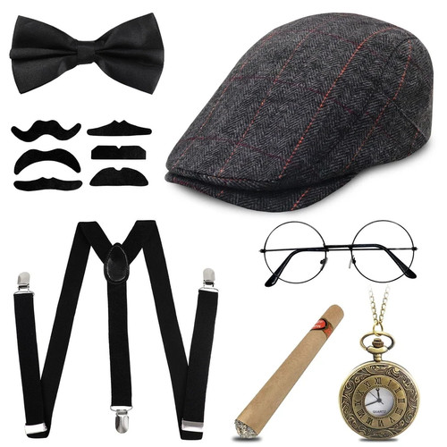 1920s gatsby men costume set - 1920s,