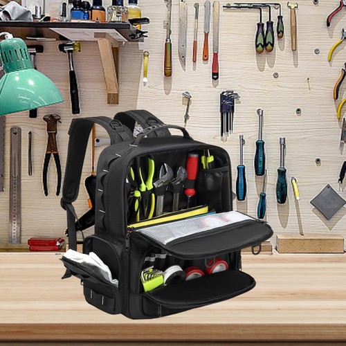 Tool backpack with multiple - with,