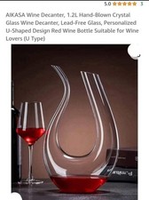 Hand blown crystal glass wine