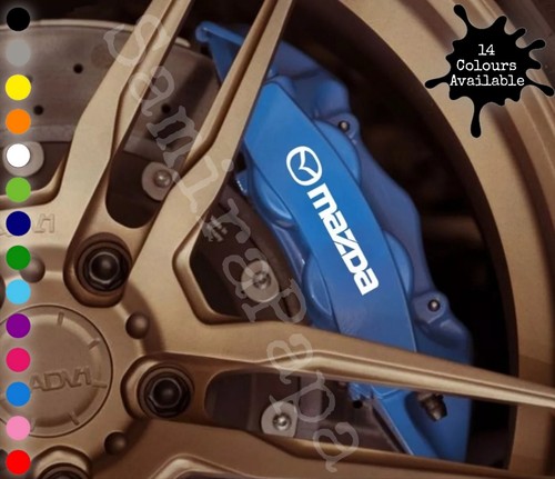 Mazda brake caliper decal - mazda,