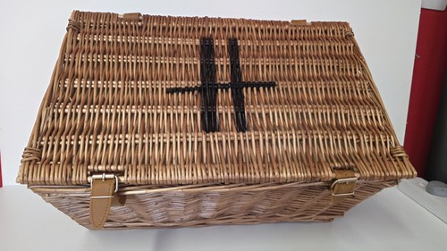 Harrods wicker hamper - hamper, basket