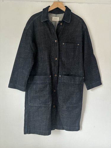 Toast indigo denim coat jacket - toast,