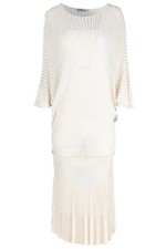 BLUMARINE CREAM KNIT MAXI