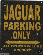 JAGUAR PARKING METAL SIGN