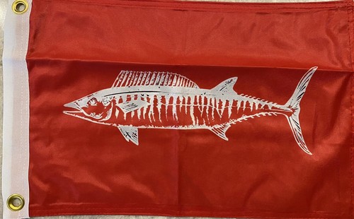 Wahoo catch flag 12x18 - wahoo,