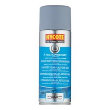 Hycote XUK612 Grey Plastic Primer Spray Paint 400ml Aerosol Paint Preparation