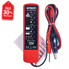 BATTERY & ALTERNATOR TESTER 6 LED TEST CAR VAN 12 V DIAGNOSTIC CARAVAN TOOL NEW